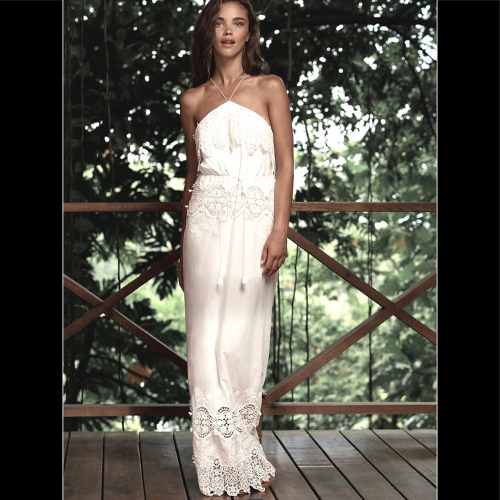 The Jetset Diaries Crochet Maxi Sundress (Sz S)